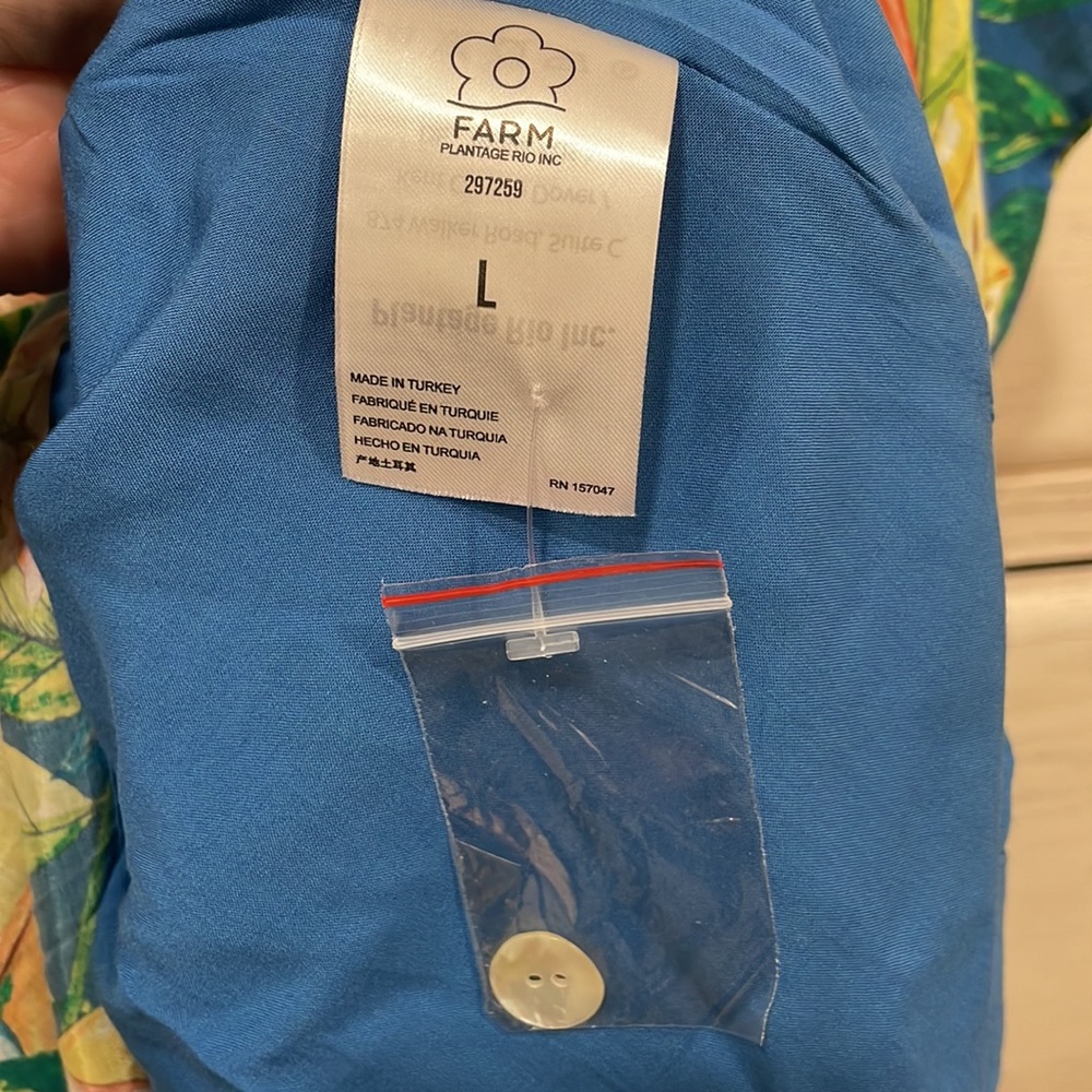 NWT FARM Rio Star Fruits Midi Dress, L - Picture 12 of 13